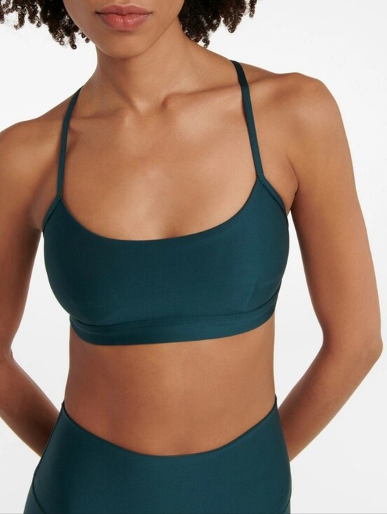 ALO Yoga Other - ALO Yoga Airlift Intrigue Sports Bra in Green Strappy Gym Activewear Size XS